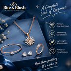 Rosé Soleil – Rose Gold Crystal Jewellery Set