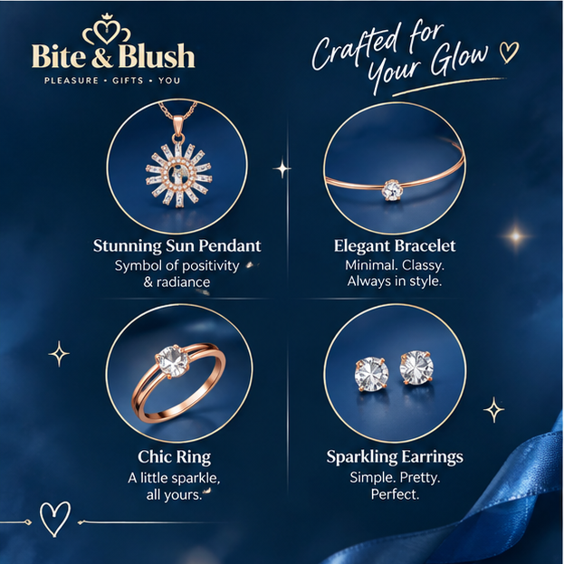 Rosé Soleil – Rose Gold Crystal Jewellery Set