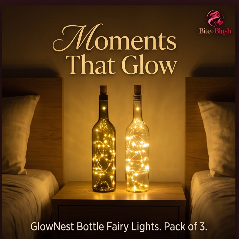 GlowNest – Warm White Bottle Fairy Lights (Set of 3)