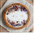 Premium lavender and rose candle