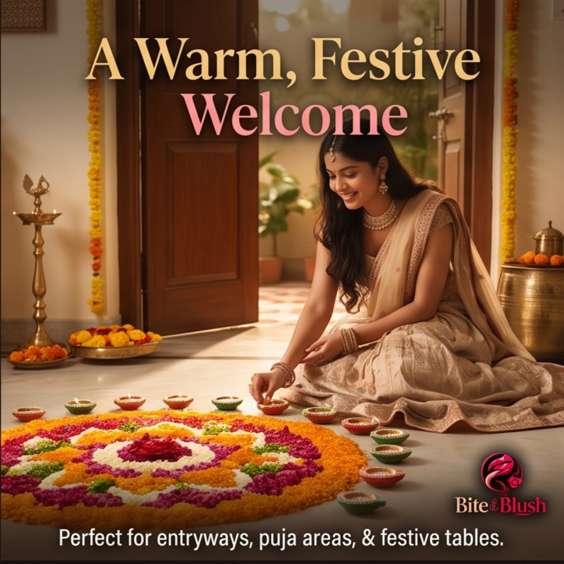Diwali Decor Handpainted Clay Diyas (Set of 10)