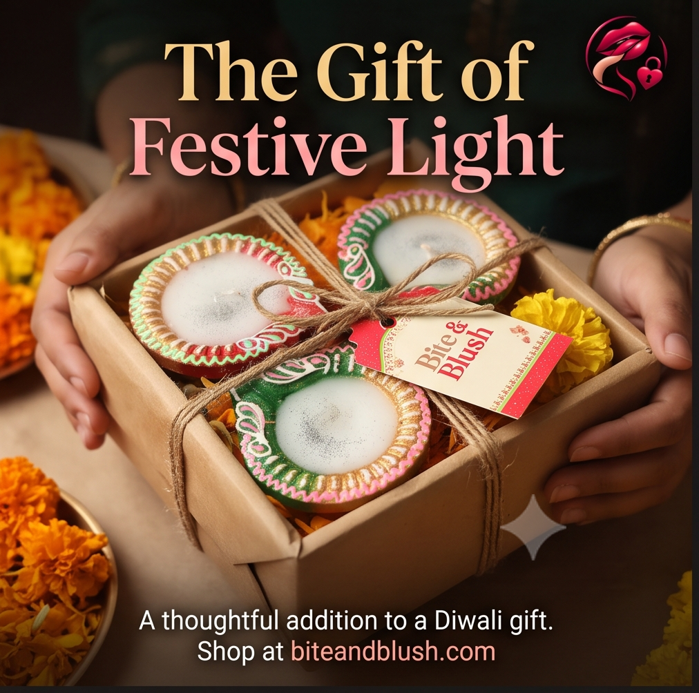 Decorative Handpainted Terracotta Diya with Wax (Set of 4)