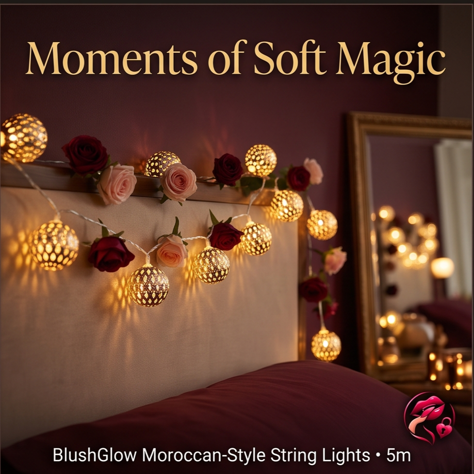 BlushGlow – Moroccan Warm White LED String Lights (5M)