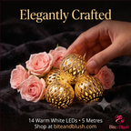BlushGlow – Moroccan Warm White LED String Lights (5M)