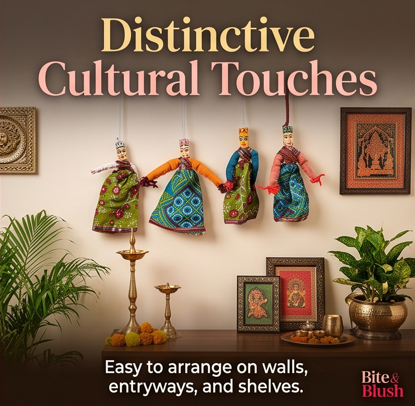 Rajasthani Rangilo Kathputli (Set of 4)