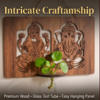 Laxmi Ganesh Wooden Planters - Set of 1