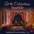 Assorted 12 Mtrs Rice LED String Light