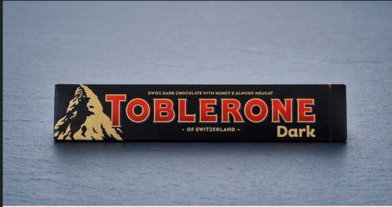 Toblerone Dark Chocolate Bar with Honey & Almond Nougat