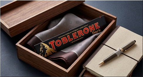 Toblerone Dark Chocolate Bar with Honey & Almond Nougat