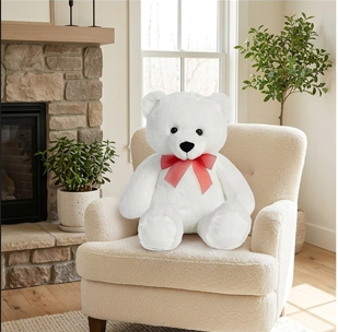 Pure Snow White Huggable Teddy Bear