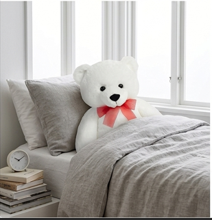 Pure Snow White Huggable Teddy Bear